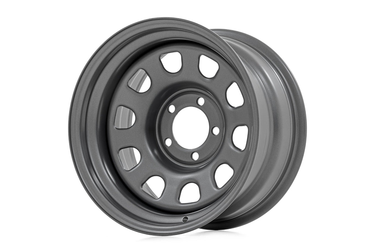 Steel Wheel Gray 15x8 5x4.5 3.30 Bore -19 Rough Country