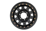 Steel Simulated Bead Lock Wheel Black 15x10 5x4.5 3.30 Bore -39 Rough Country