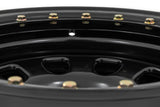 Steel Simulated Bead Lock Wheel Black 15x10 5x4.5 3.30 Bore -39 Rough Country