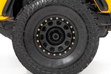 Steel Simulated Bead Lock Wheel Black 15x10 5x4.5 3.30 Bore -39 Rough Country