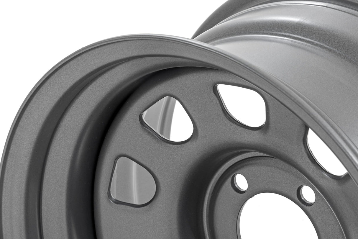 Steel Wheel Gray 16x8 6x5.5 4.25 Bore -12 Rough Country