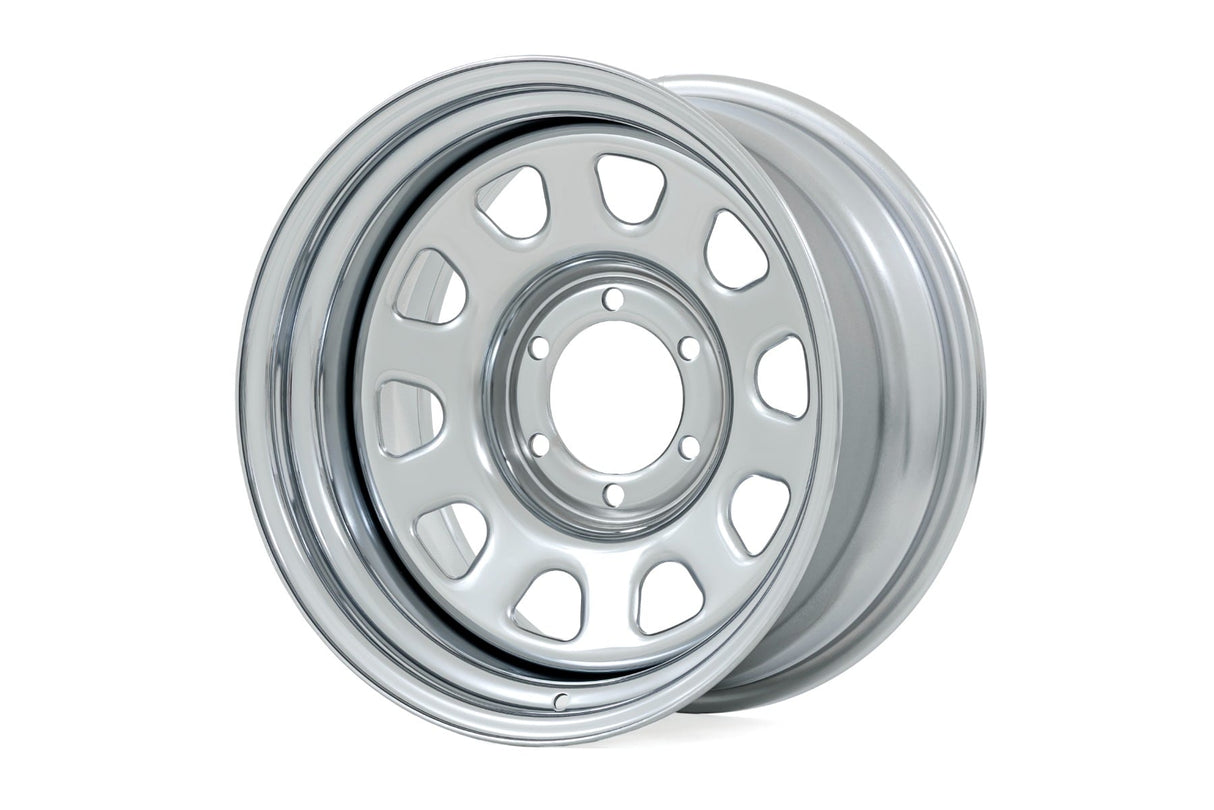Steel Wheel Chrome 17x9 5x5 3.30 Bore -12 Rough Country
