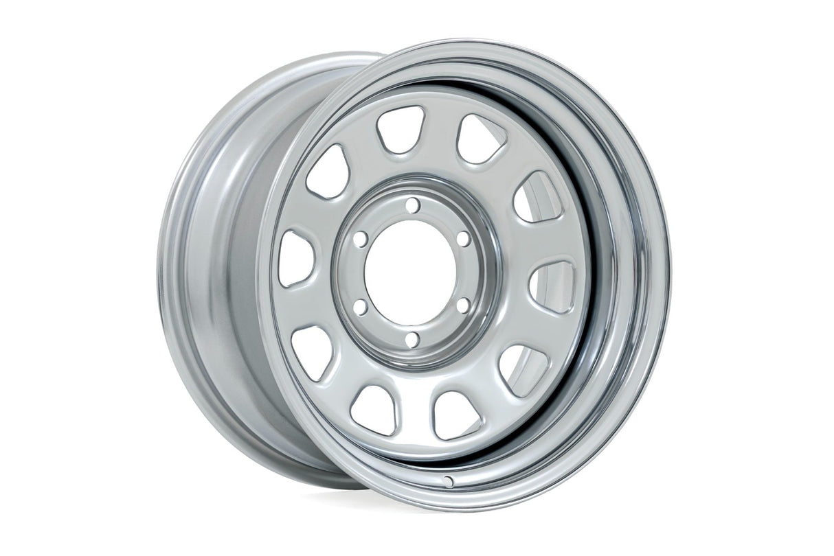 Steel Wheel Chrome 17x9 5x5 3.30 Bore -12 Rough Country