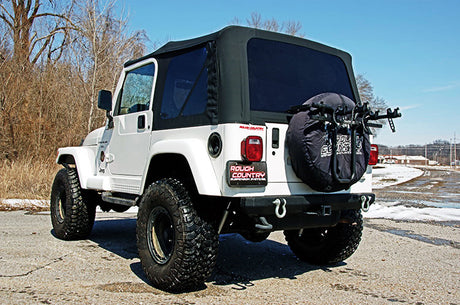 Soft Top Replacement Black Full Doors Jeep Wrangler TJ 4WD (97-06) Rough Country