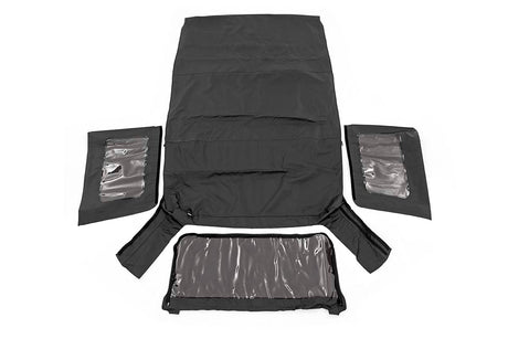 Soft Top Replacement Black 4 Door Jeep Wrangler Unlimited (07-09) Rough Country