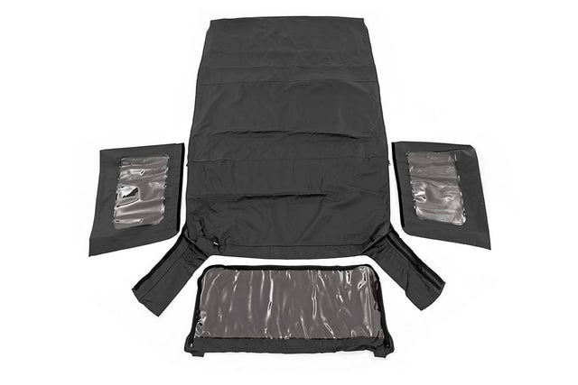 Soft Top Replacement Black 4 Door Jeep Wrangler Unlimited (07-09) Rough Country