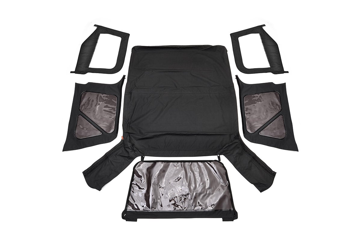 Soft Top Replacement Black Half Doors Jeep Wrangler TJ 4WD (97-06) Rough Country