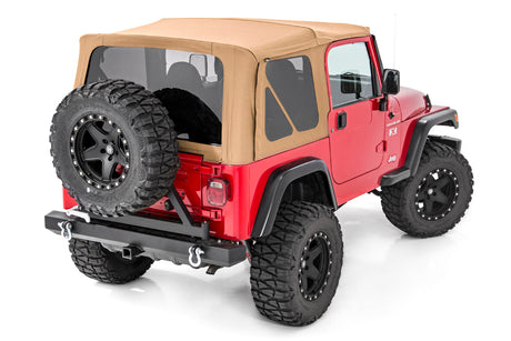 Soft Top Replacement Spice Half Doors Jeep Wrangler TJ 4WD (97-06) Rough Country