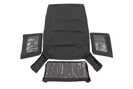 Soft Top Replacement Black 4 Door Jeep Wrangler Unlimited (10-18) Rough Country