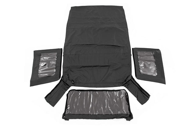 Soft Top Replacement Black 4 Door Jeep Wrangler Unlimited (10-18) Rough Country