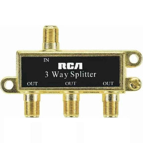 RCA 3-way Coaxial Cable TV Splitter VH48R TekShack