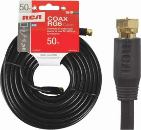 RCA 50ft RG6 Coaxial Cable TekShack