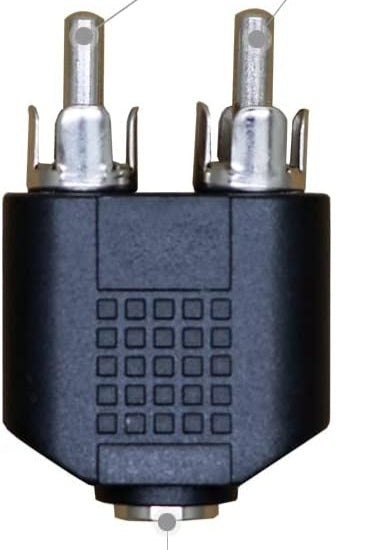 RCA Male to 3.5mm Female Adapter TekShack