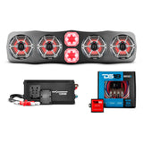 Polaris RZR/RZR PRO Soundbar With Amplifier and Installation Kit - Loaded with 4x 6.5" Marine Speakers & 2x 4" Super Bullet Tweeters
