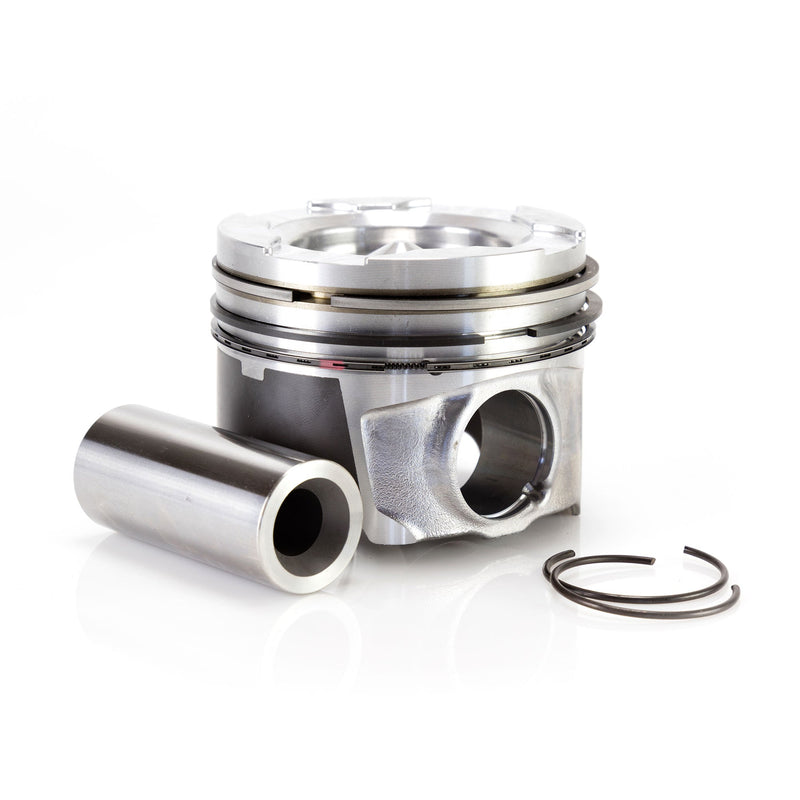 Mahle 6.7L Power Stroke 35MM Wrist Pin 17+MY Flycut and De-Lipped Single Piston Kit With Rings