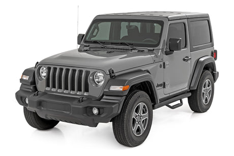 Nerf Steps Full Length 2 Door Jeep Wrangler JL 4WD (2018-2026) Rough Country