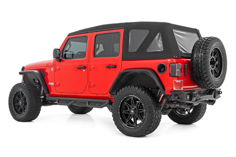 Nerf Steps Wheel to Wheel 4 Door Jeep Wrangler Unlimited 4WD (18-26) Rough Country