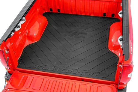 Bed Mat 5 Foot 7 Inch Bed RC Logo Ram 1500 (19-26)/1500 TRX (21-24) Rough Country