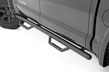 Nerf Steps Cab Length CrewMax 5 Foot 7 Inch Bed Toyota Tundra 2WD/4WD (07-21) Rough Country