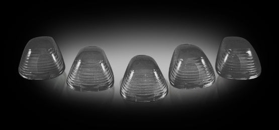 Recon Lighting Ford 99-16 Superduty (5-Piece Set) Smoked Cab Roof Light Lenses Only