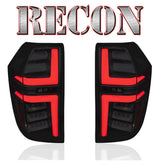 Chevy Tahoe & Suburban 21-24 OLED TAIL LIGHTS with LED Startup Sequence & AMBER OLED Turn Signals - Smoked Lens