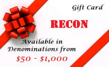 RECON Gift Cards GoRECON RECON Gift Cards RECON Gift Cards RECON Gift Cards RECON Gift Cards