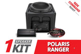 2018-2024 Polaris Ranger XP1000 10in Subwoofer for Ride-Command SSV Works / Kicker