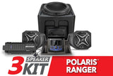 2018-2024 Polaris Ranger XP1000 A-Spec SSV Works 3-Speaker Audio System w/JVC SSV Works