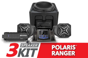 2018-2024 Polaris Ranger XP1000 A-Spec SSV Works 3-Speaker Audio System w/JVC SSV Works