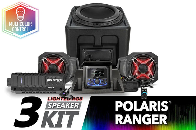 2018-2024 Polaris Ranger XP1000 V-Spec 3-Speaker Audio System w/JVC SSV Works