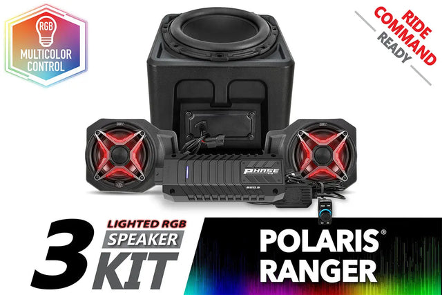 2018-2024 Polaris Ranger XP1000 V-Spec 3-Speaker Audio System for Ride Command SSV Works