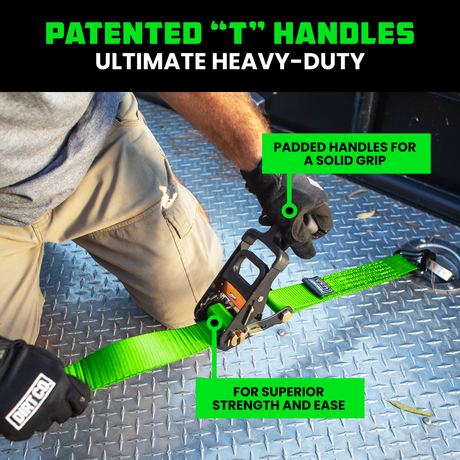 2" x 8' Vehicle Tie-Down Kit (J-Hooks)