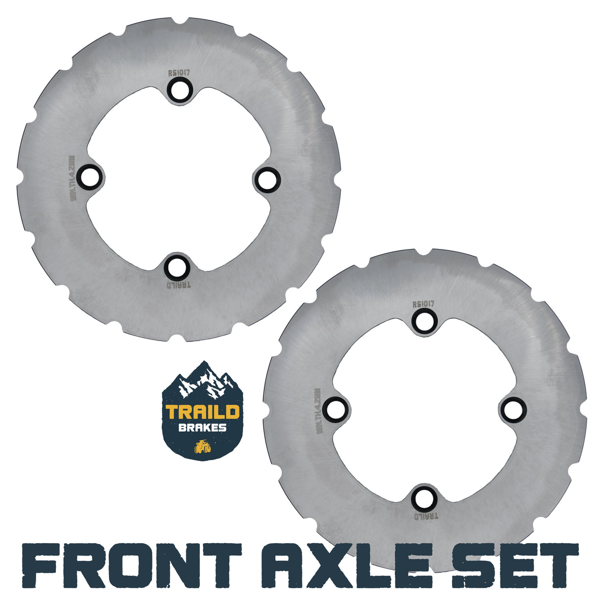 Polaris Ranger XP 1000 / XP Kinetic 2021-2027 Ridge Rider Disc Brake Rotor Kit Traild