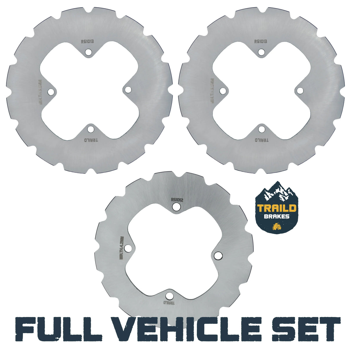 Polaris Sportsman 400/450/500/570/700/800 2007-2026 Ridge Rider Disc Brake Rotor Kit