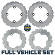 Polaris Ranger XP 1000 / XP Kinetic 2021-2027 Ridge Rider Disc Brake Rotor Kit Traild