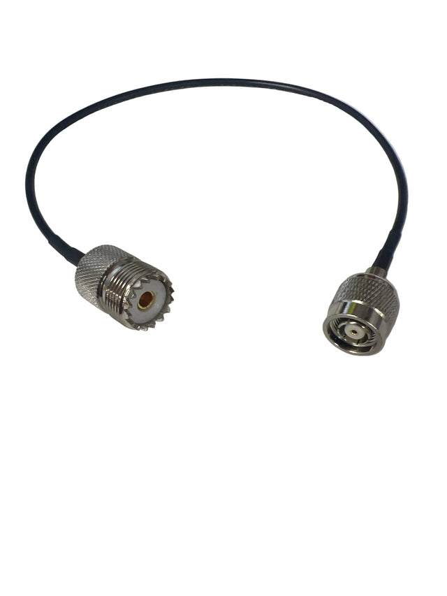 RP TNC male to UHF SO239 female pigtail cable RG174 12 Inch TekShack