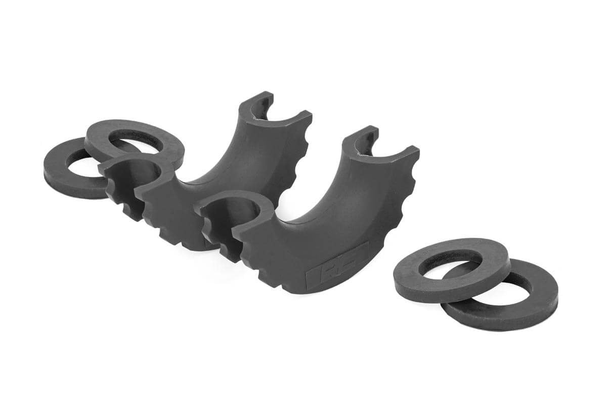 D-Ring Isolator Kit Pair Black Rough Country