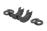 D-Ring Isolator Kit Pair Black Rough Country