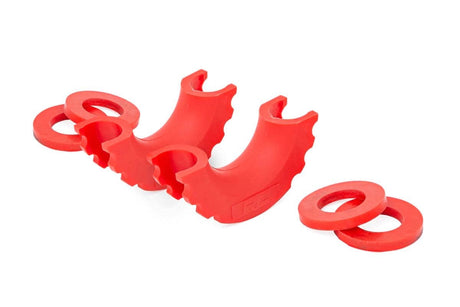 D-Ring Isolator Kit Pair Red Rough Country