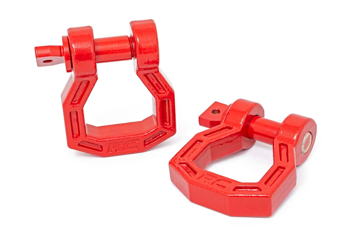 D-Ring Forged Pair Red Rough Country