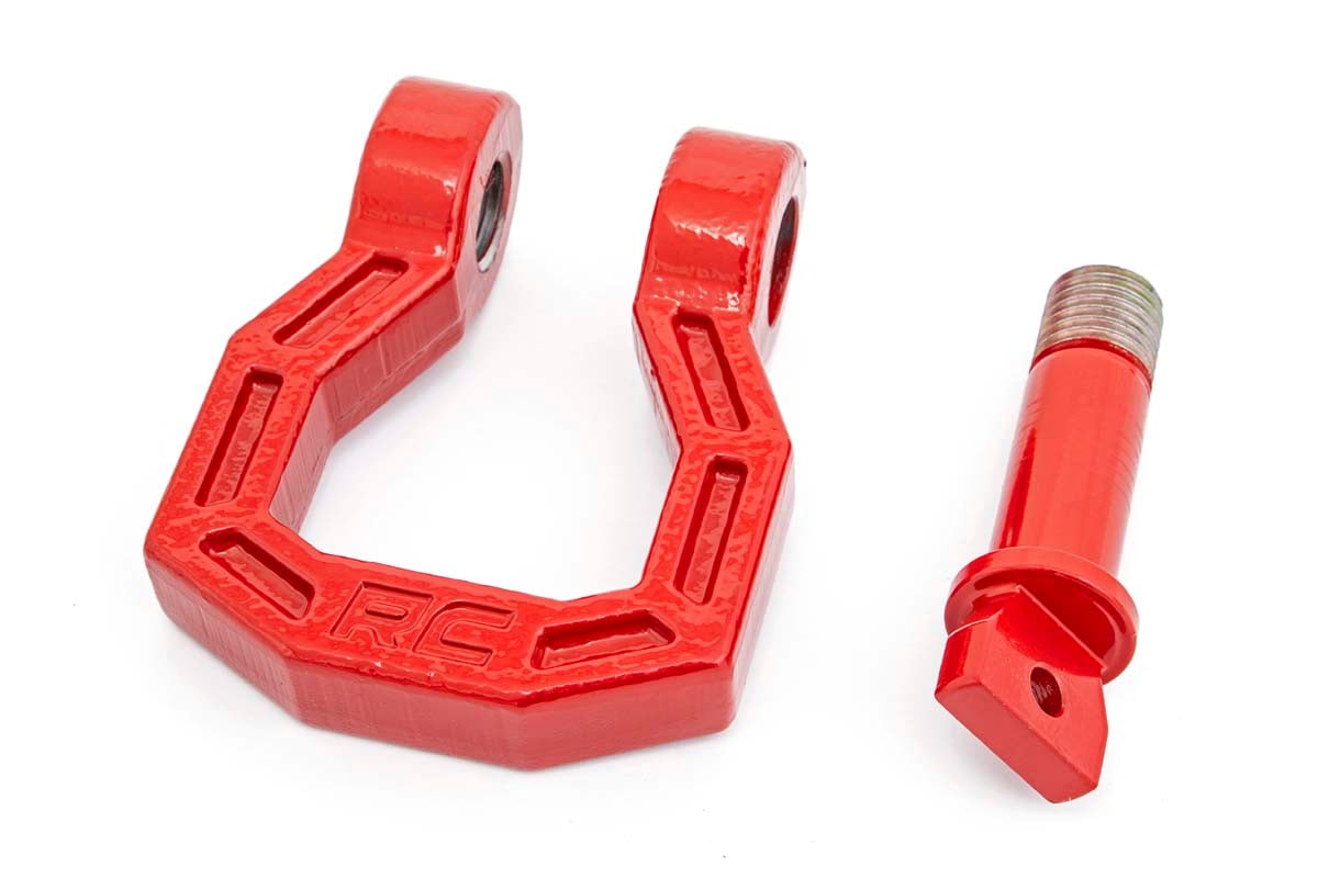 D-Ring Forged Pair Red Rough Country