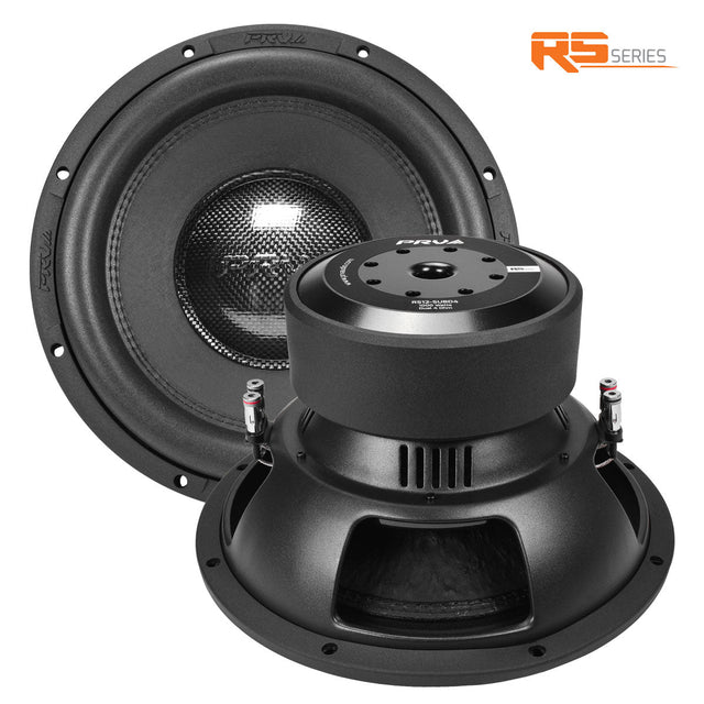 RS12-SUBD4 PRV 12” Car Subwoofer Dual 4 Ohm 1000 Watts PRV