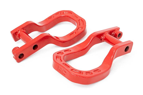 Tow Hooks Forged Red Chevy Silverado 1500 2WD/4WD (2019-2022) Rough Country