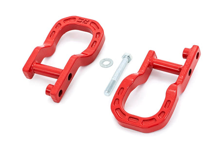 Tow Hooks Forged Red Chevy Silverado 1500 2WD/4WD (2014-2018 & Classic) Rough Country