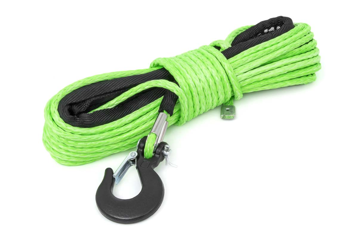 Synthetic Rope 1/4 Inch 50 Ft Lime Green Rough Country
