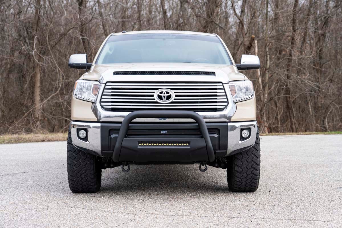 Tow Hook Brackets Bull Bar Support Toyota Tundra 2WD/4WD (2007-2021) Rough Country