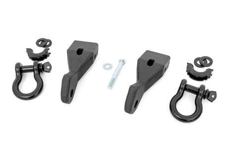 Tow Hook Brackets D-Ring Combo Silverado/Sierra 1500 (07-13) Rough Country