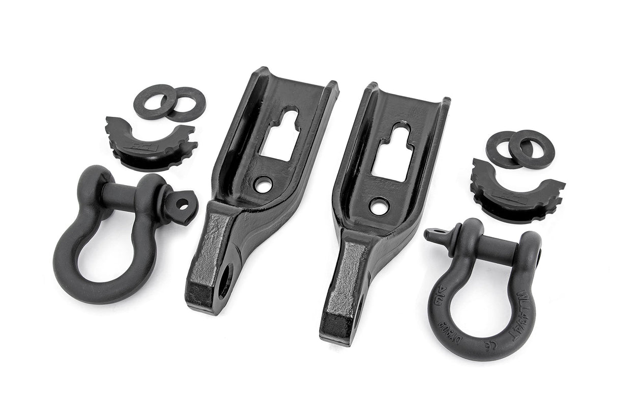 Tow Hook Brackets D-Ring Combo Ford F-150 2WD/4WD (2009-2025) Rough Country