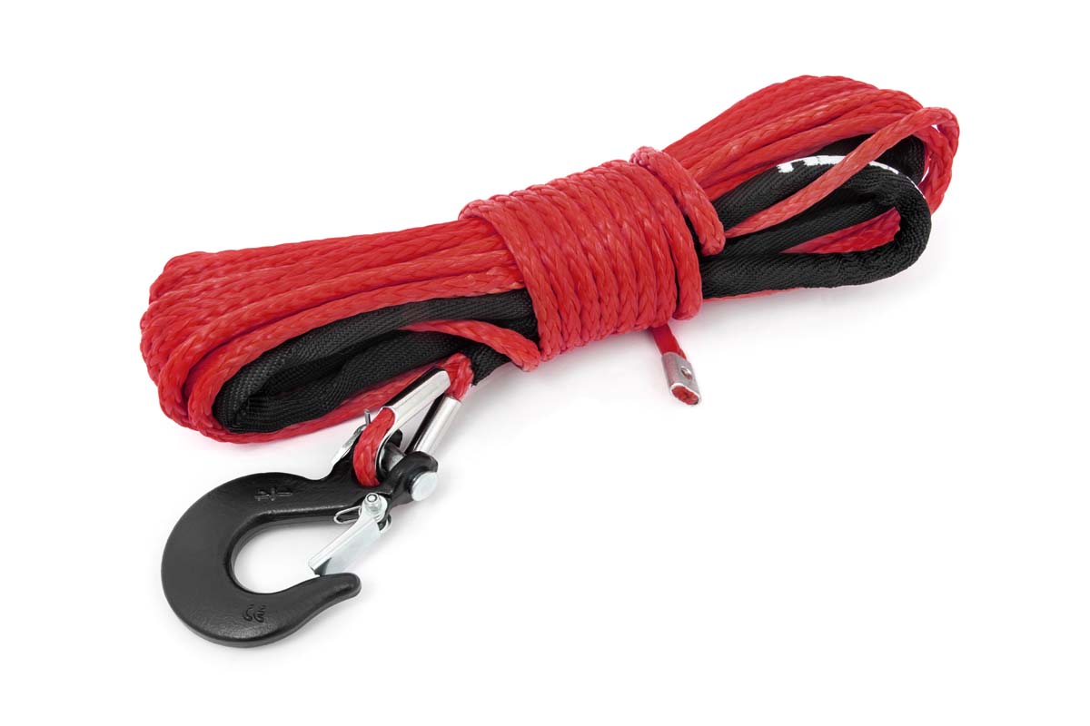 Synthetic Rope 1/4 Inch 50 Ft Red Rough Country