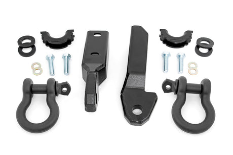 Tow Hook to Shackle Bracket D-Ring Combo Silverado/Sierra 1500 Truck & SUV (88-99) Rough Country